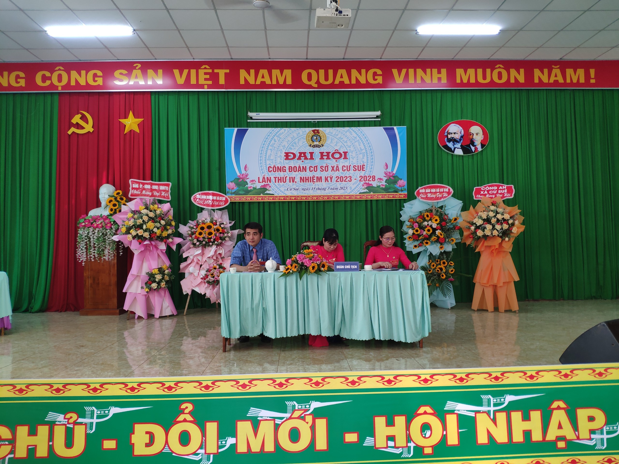Công đoàn xã Cư Suê tổ chức Đại hội Công đoàn cơ sở lần thứ IV, nhiệm kỳ 2023-2028